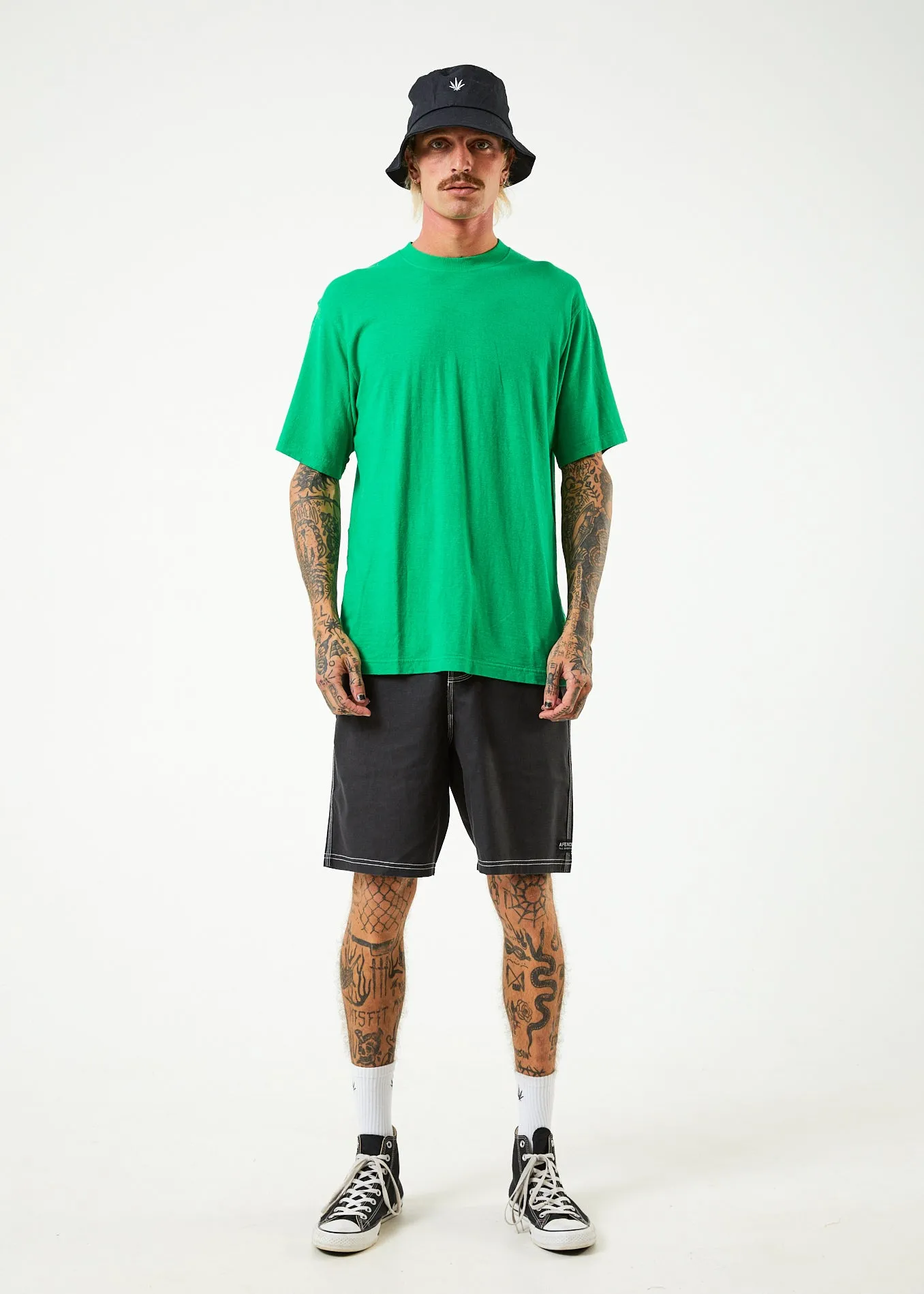 AFENDS Mens Classic - Retro Tee - Forest