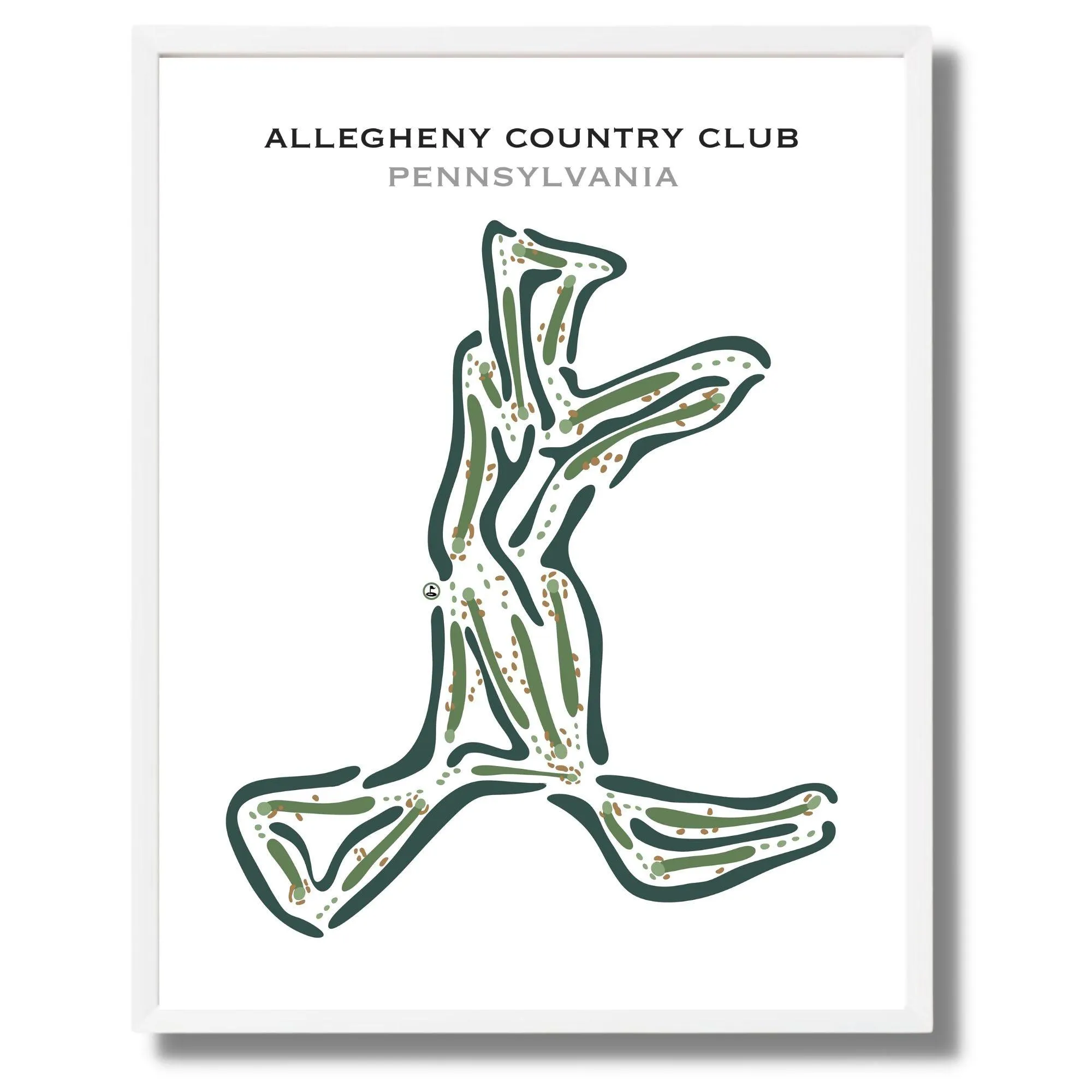 Allegheny Country Club, Pennsylvania - Printed Golf Courses