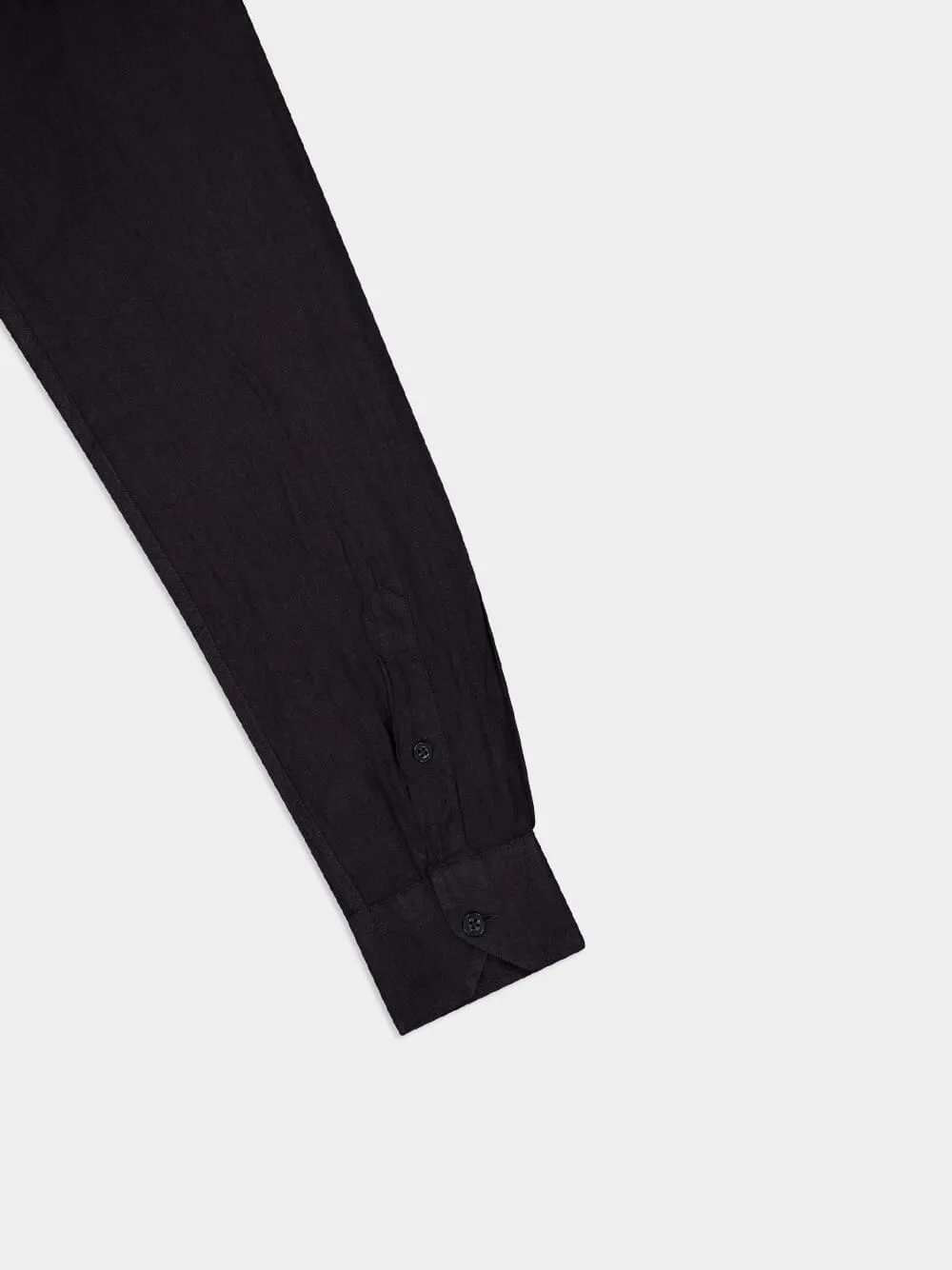 Antonio Black Linen Shirt