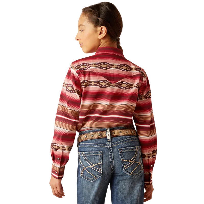 Ariat Girl's Blushing Serape Print Shirt