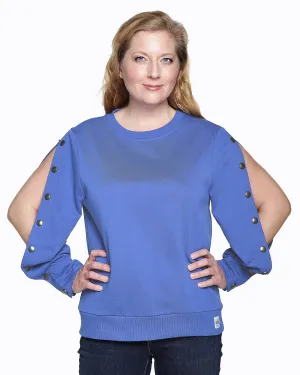 Arm Port Access Dialysis Shirt,PICC Line Access, Best Gift for Dialysis Patients Blue Bell