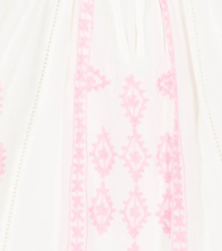 Baby Aliyah Blouse with Melissa Odabash Embroidery, Multicolor
