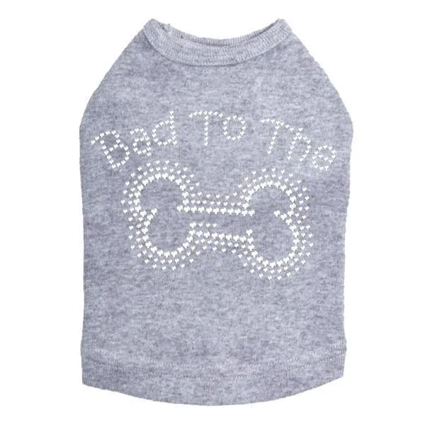 Bad To The Bone Rhinestone Dog Tank