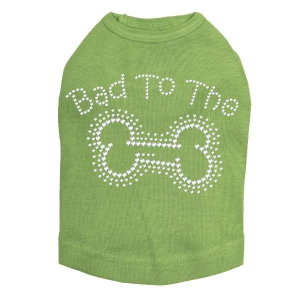Bad To The Bone Rhinestone Dog Tank