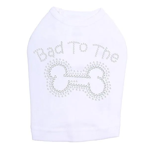 Bad To The Bone Rhinestone Dog Tank