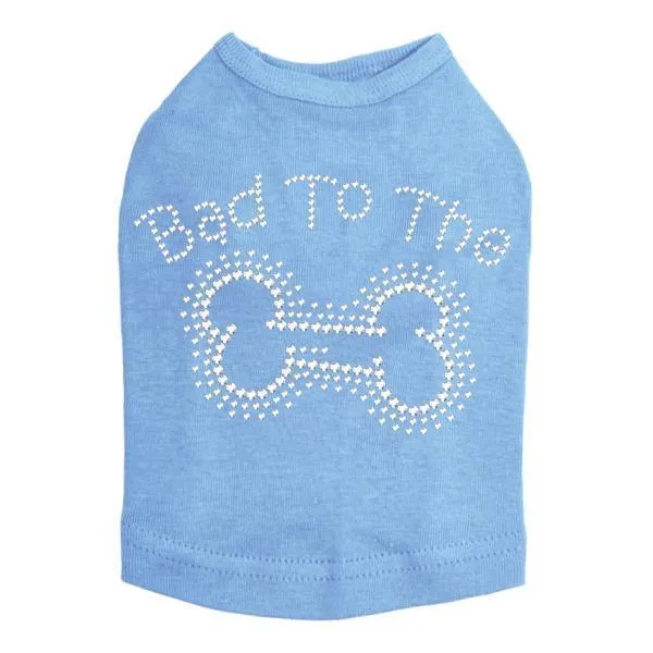 Bad To The Bone Rhinestone Dog Tank