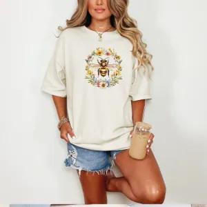 Bee Among the Flowers Graphic Tee