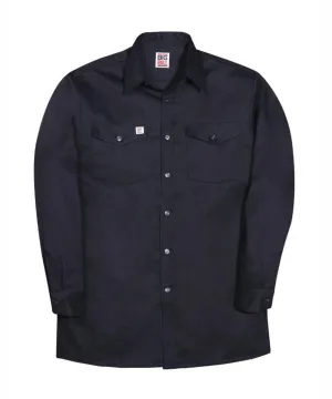Big Bill Men’s Premium Cotton Work Shirt - Navy