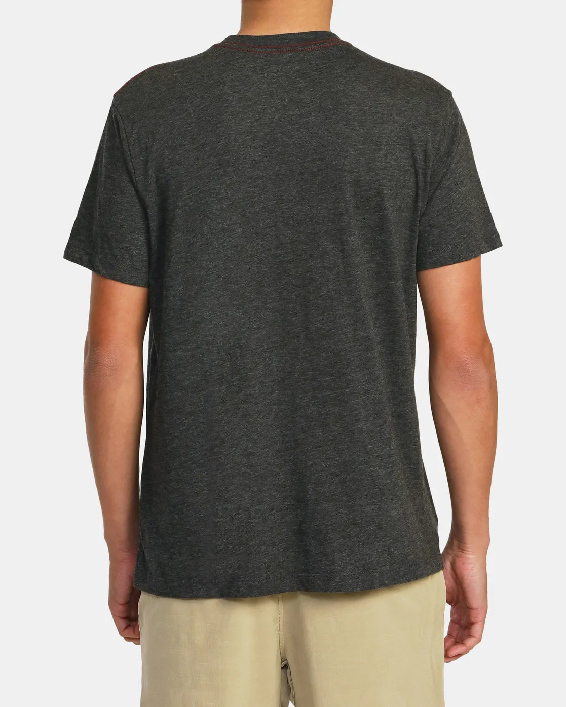 Big RVCA Short Sleeve T-Shirt - Black/Grey