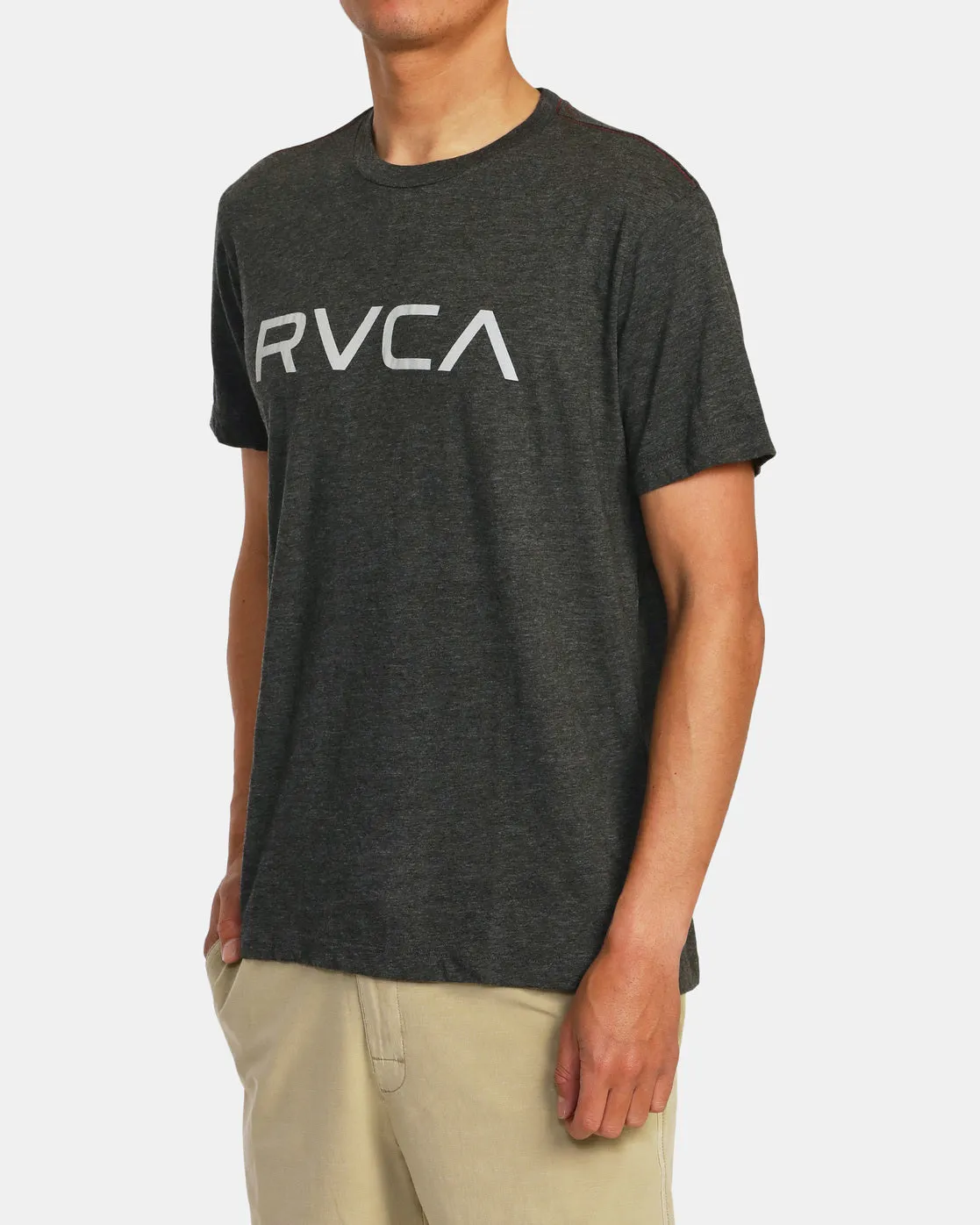 Big RVCA Short Sleeve T-Shirt - Black/Grey