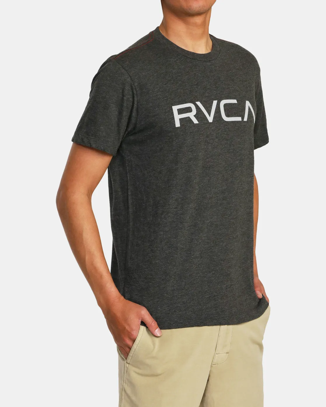 Big RVCA Short Sleeve T-Shirt - Black/Grey