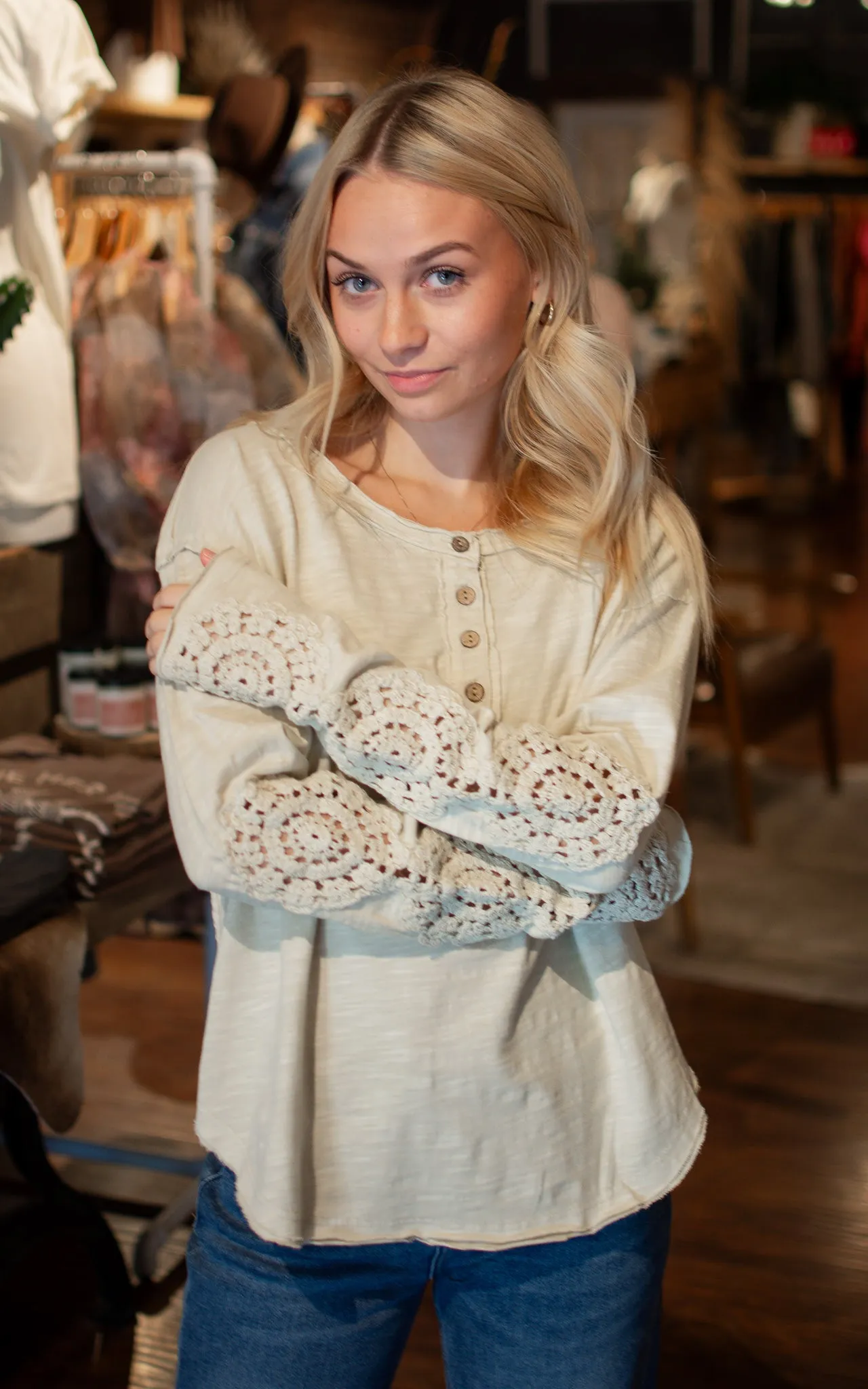 Blast From The Past Henley Top