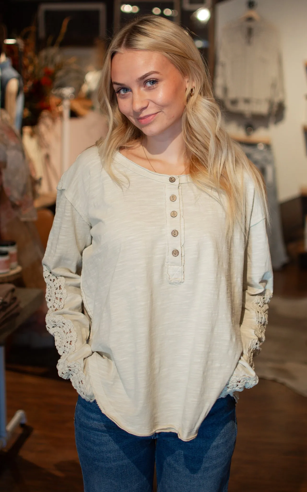 Blast From The Past Henley Top