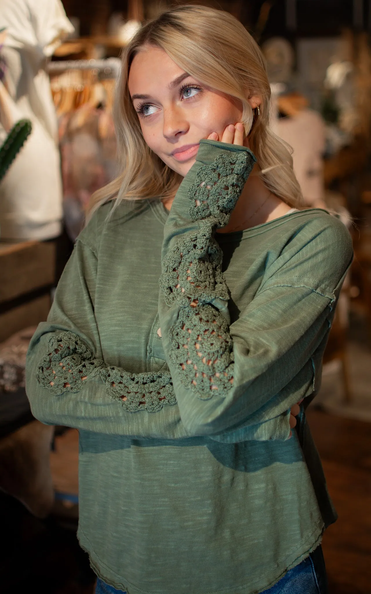 Blast From The Past Henley Top