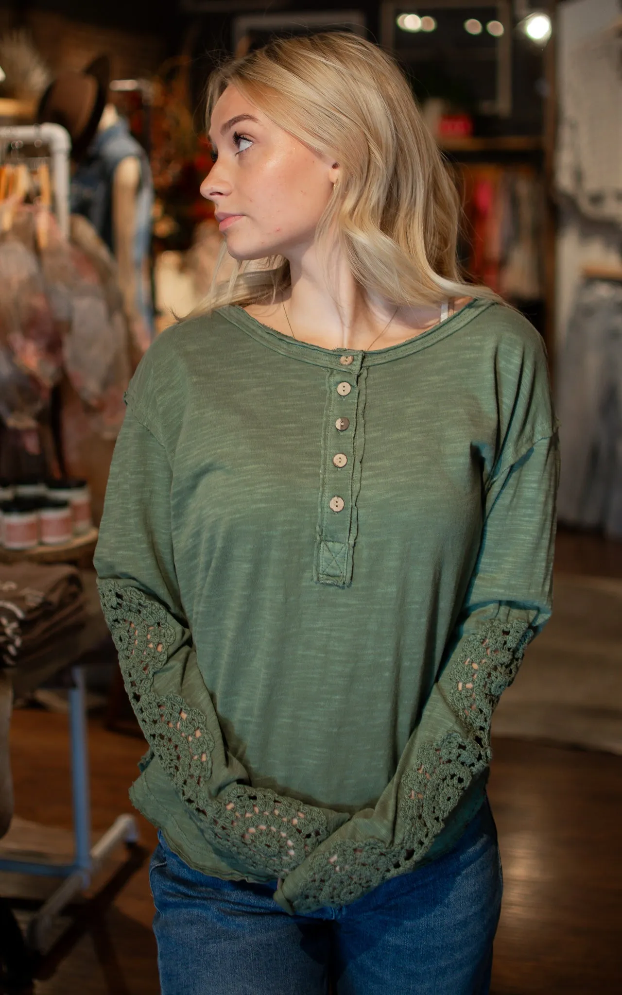 Blast From The Past Henley Top
