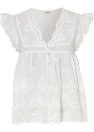 Bodyflirt slip-on blouse, white