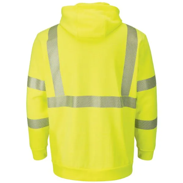 Bulwark Hi-Vis Pullover Hooded Fleece Sweatshirt - Cat 2 - (SMH4)