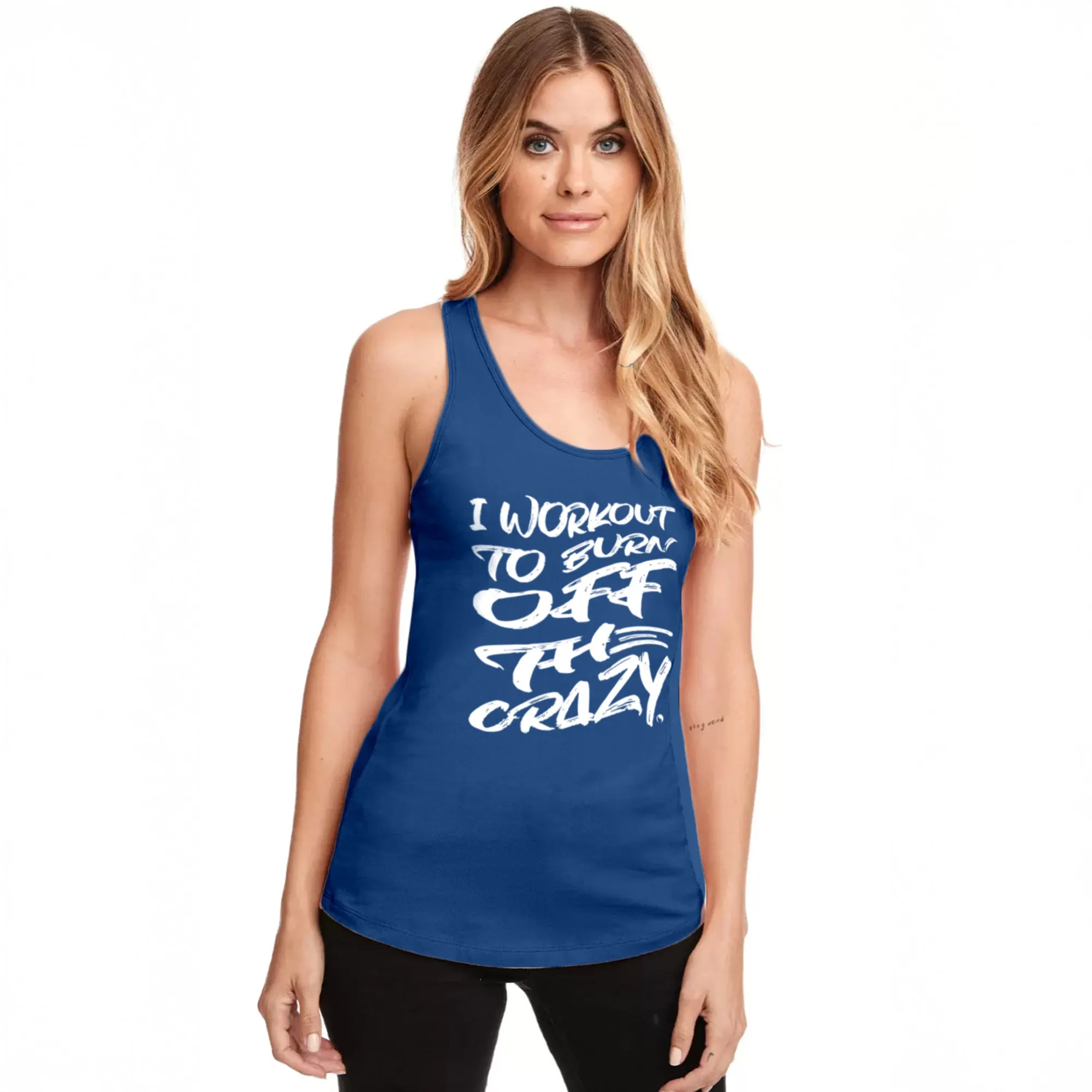 Burn Off the Crazy Racerback Tank Top