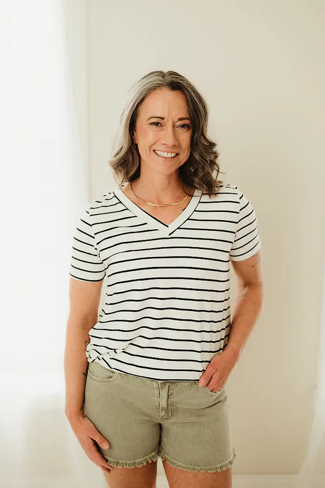 Butter Soft Stripe Top