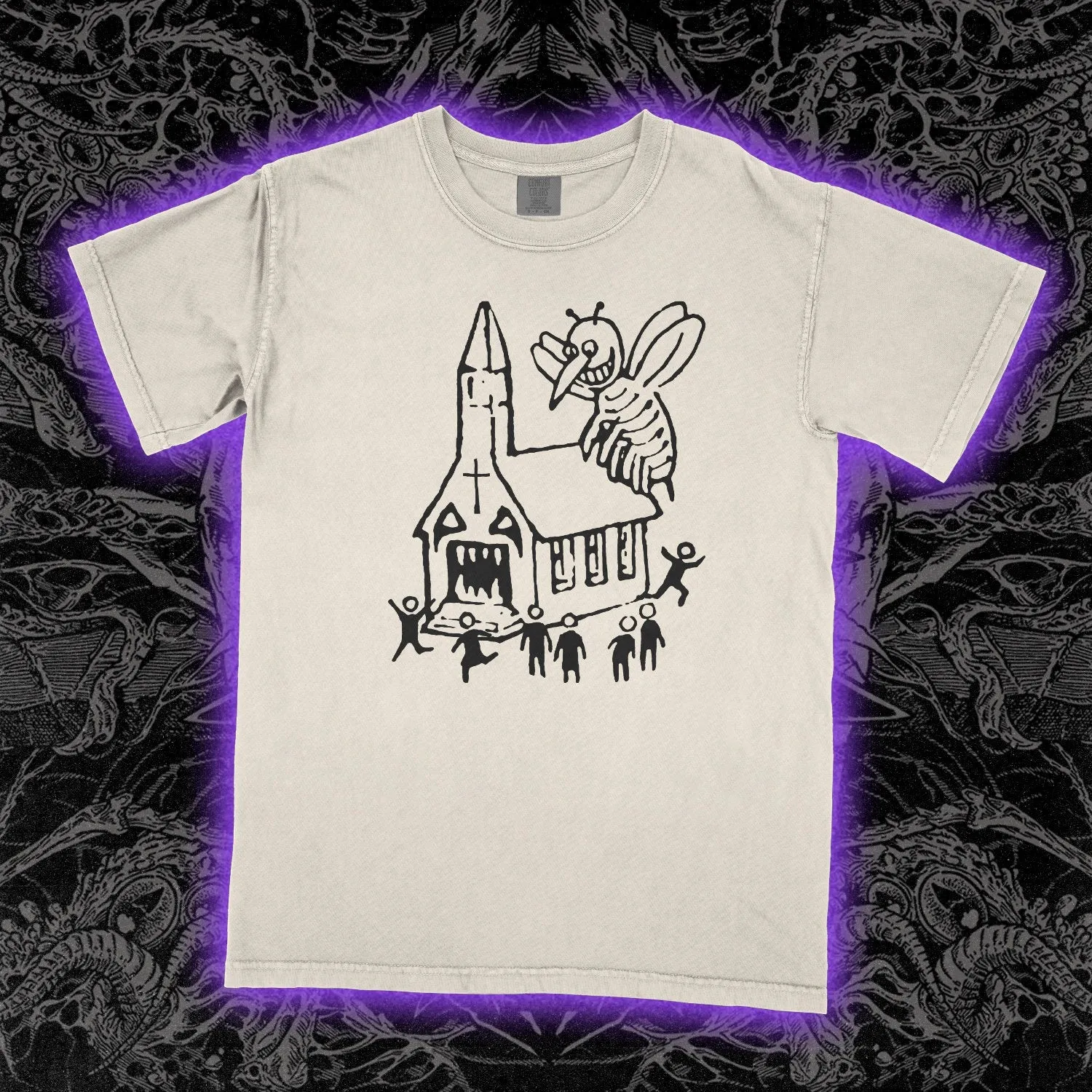 Cartoon Wasp And Church