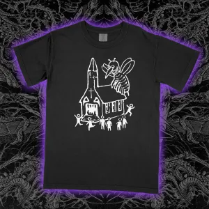 Cartoon Wasp And Church