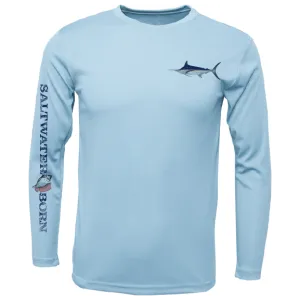 Clean Marlin Long Sleeve UPF 50  Dry-Fit Shirt