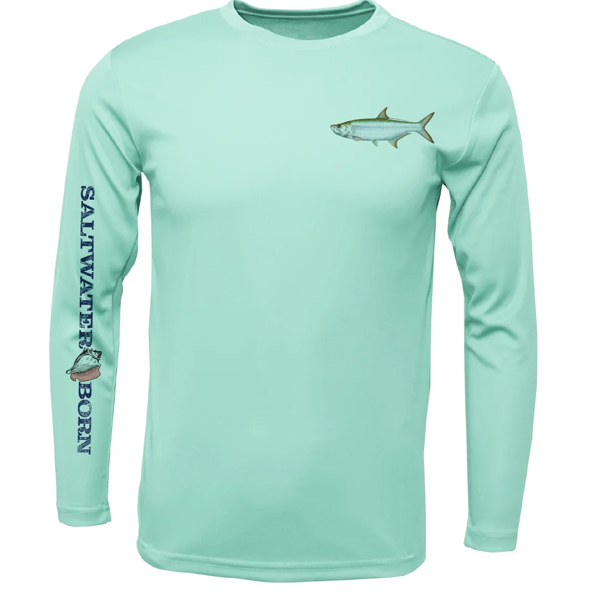 Clean Tarpon Long Sleeve UPF 50  Dry-Fit Shirt