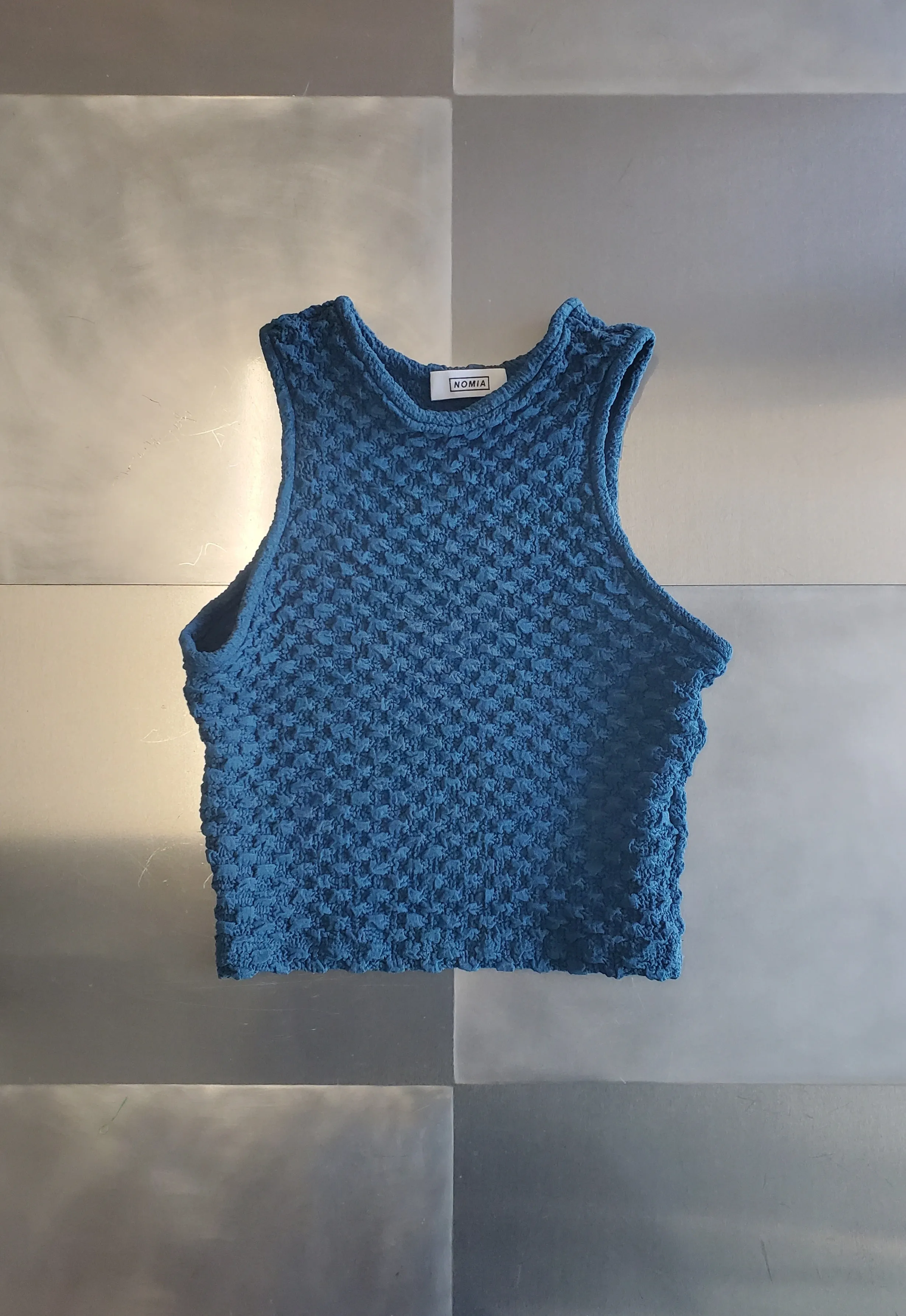 Cropped Racerback Top - Petrol