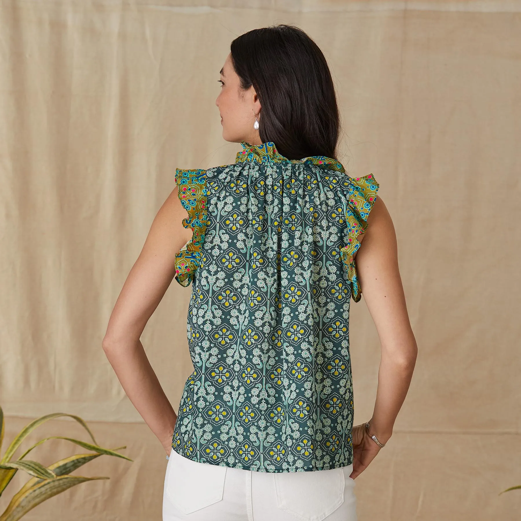 Delfina Floral Top