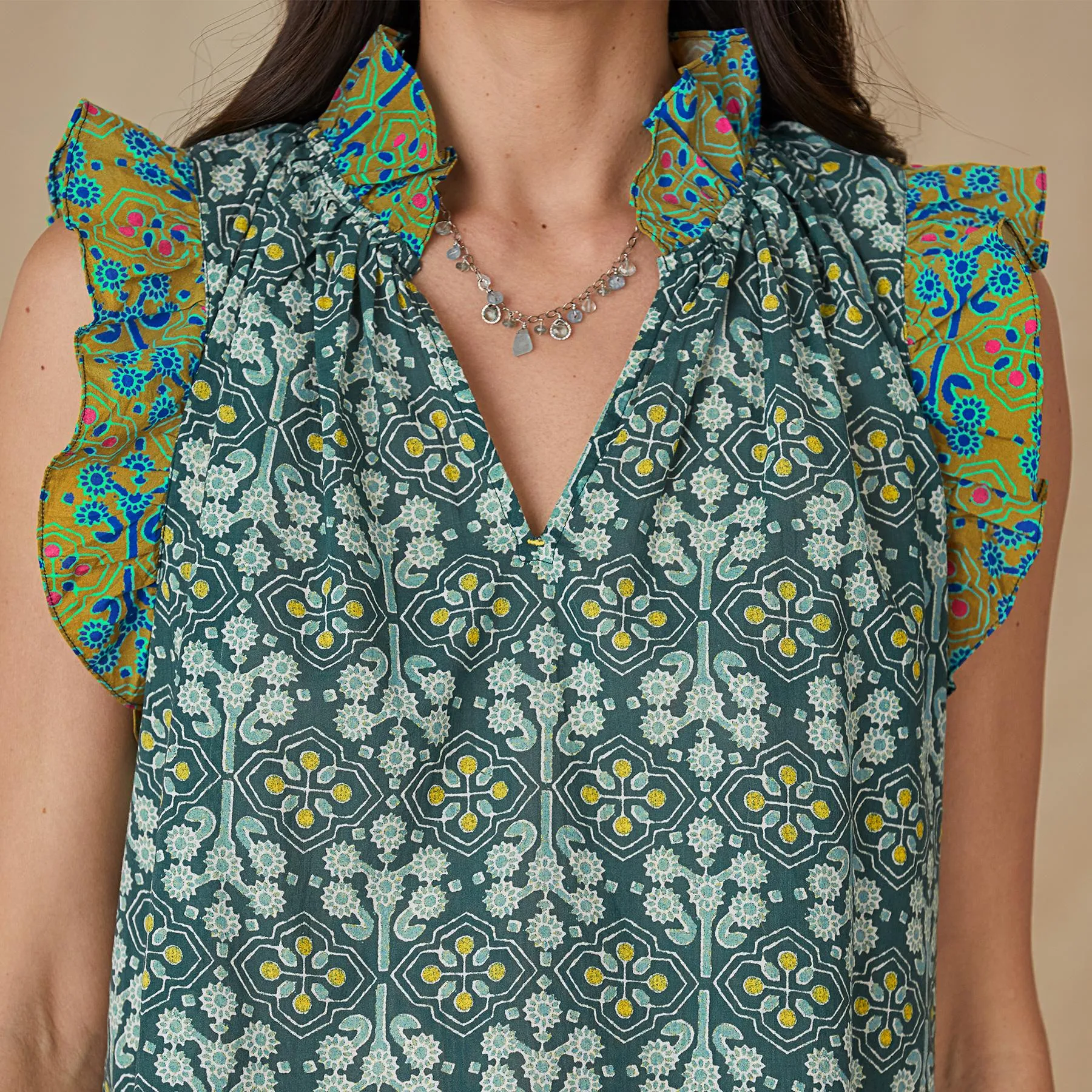 Delfina Floral Top