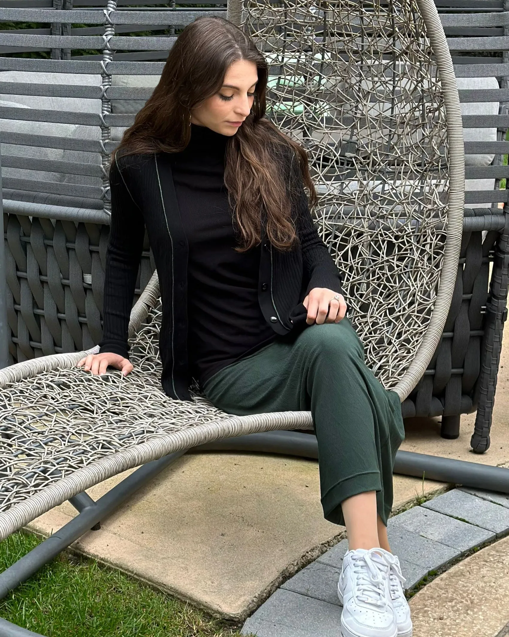 Edged Long Cardigan