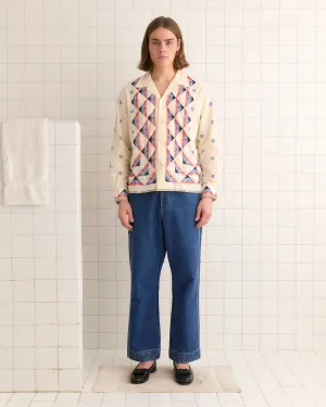 Embroidered Peak Long Sleeve Shirt