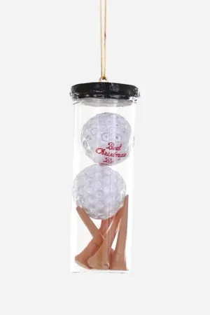 Golf Ball And Tees Ornament