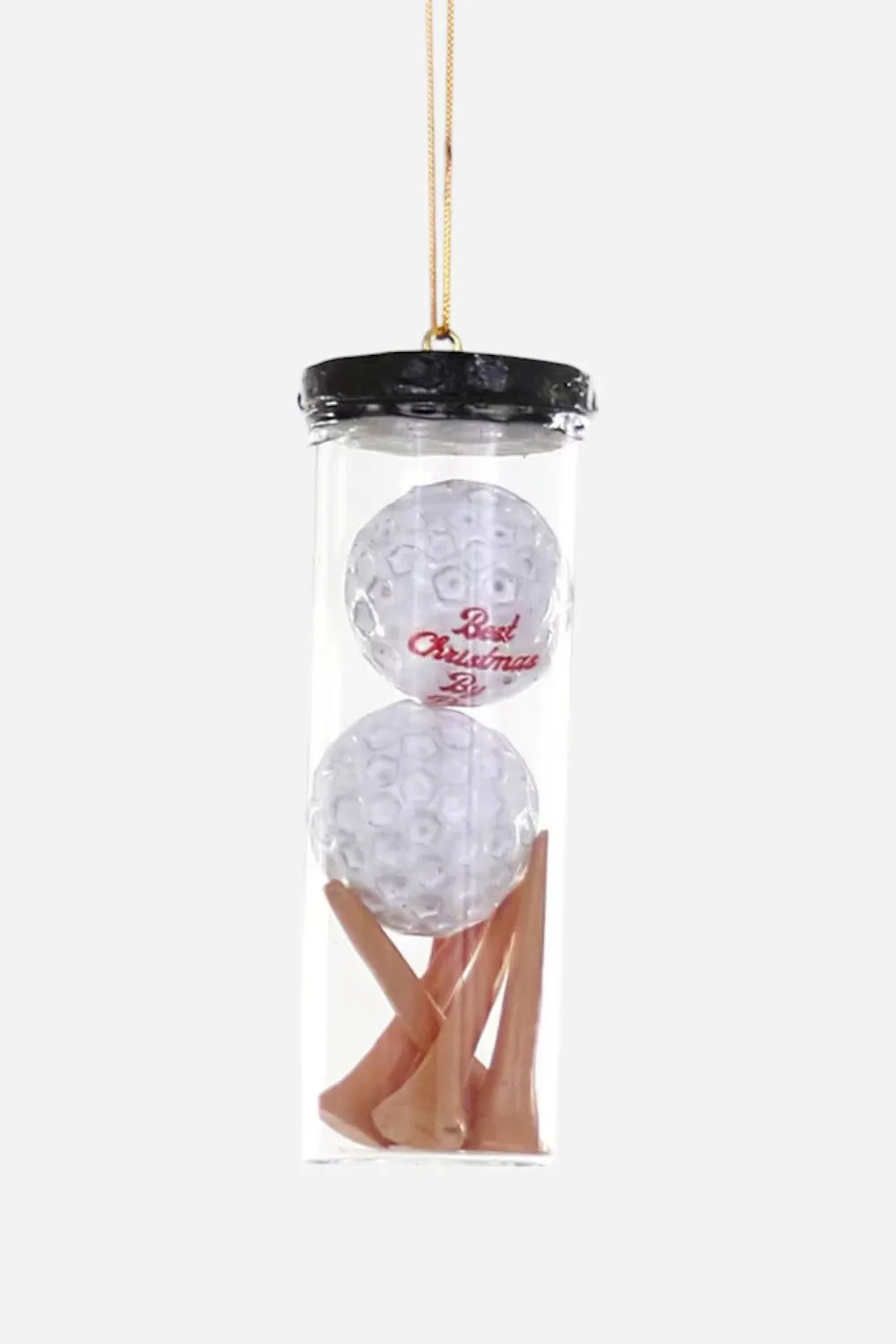 Golf Ball And Tees Ornament