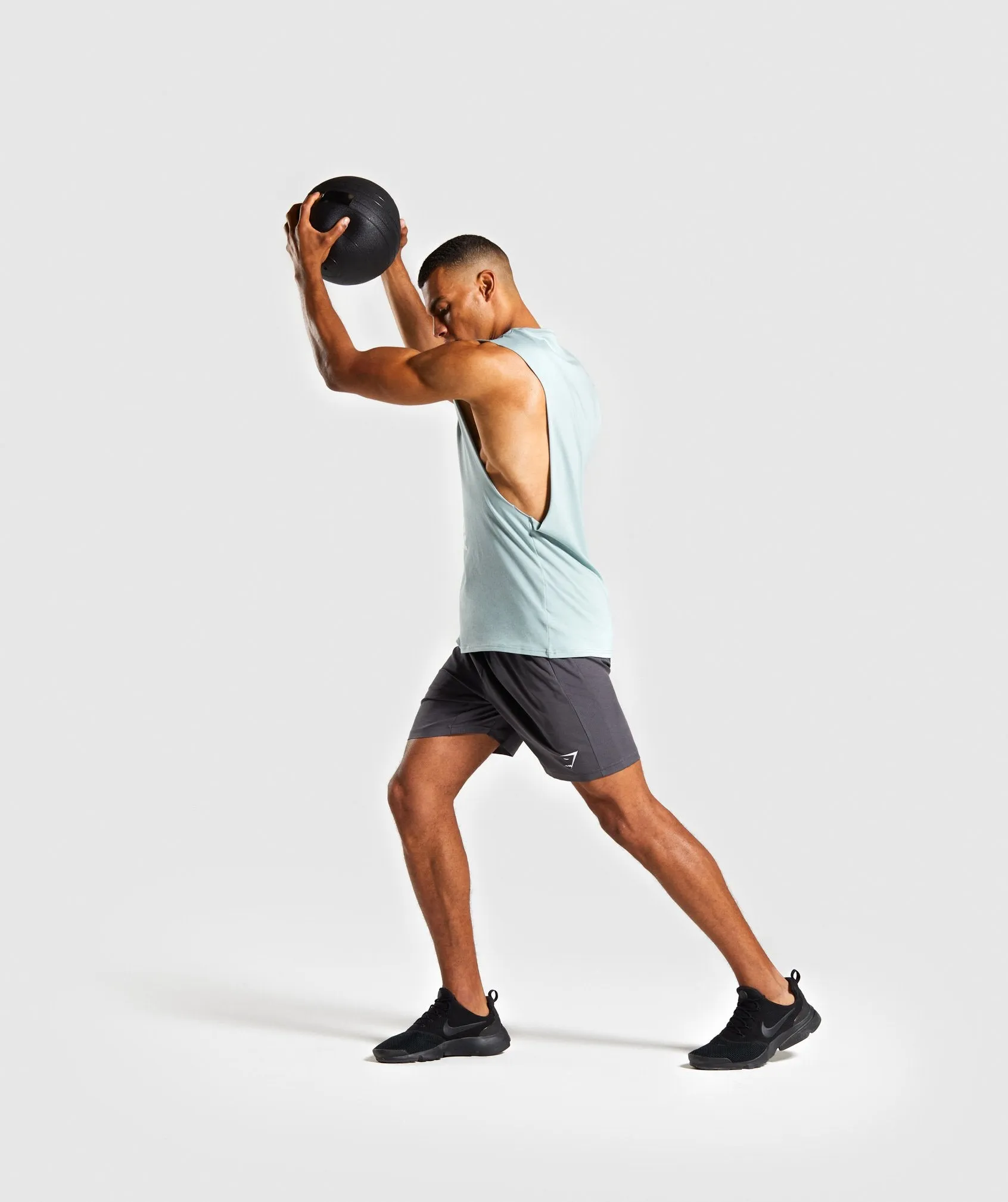 Gymshark Maximize Drop Armhole Tank - Light Blue