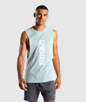 Gymshark Maximize Drop Armhole Tank - Light Blue