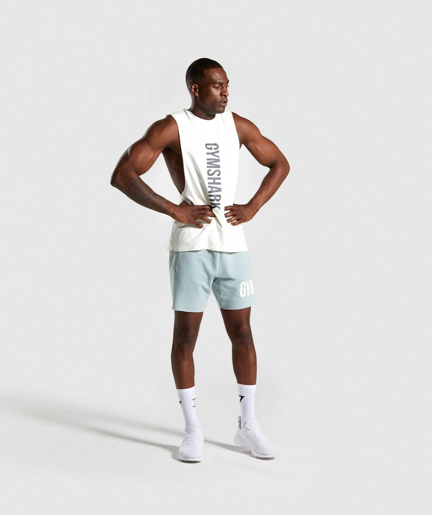 Gymshark Maximize Drop Armhole Tank - White