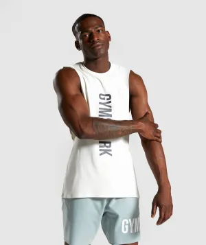 Gymshark Maximize Drop Armhole Tank - White