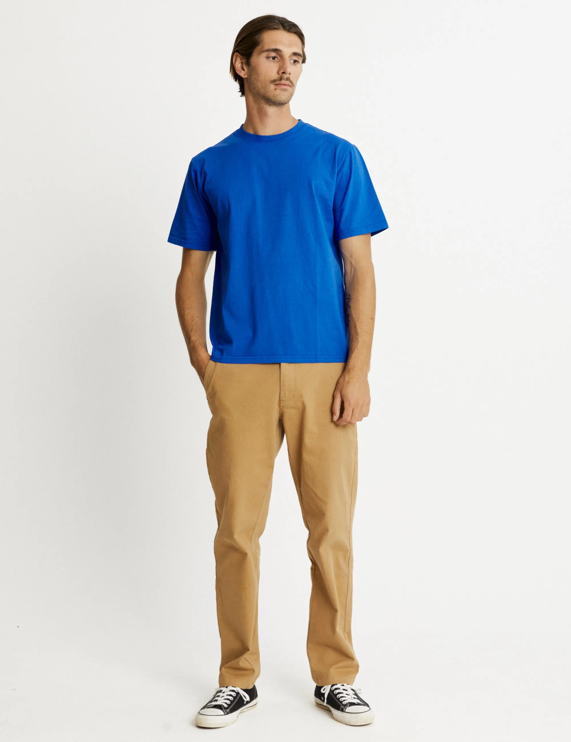 Heavy Weight Tee - Cobalt