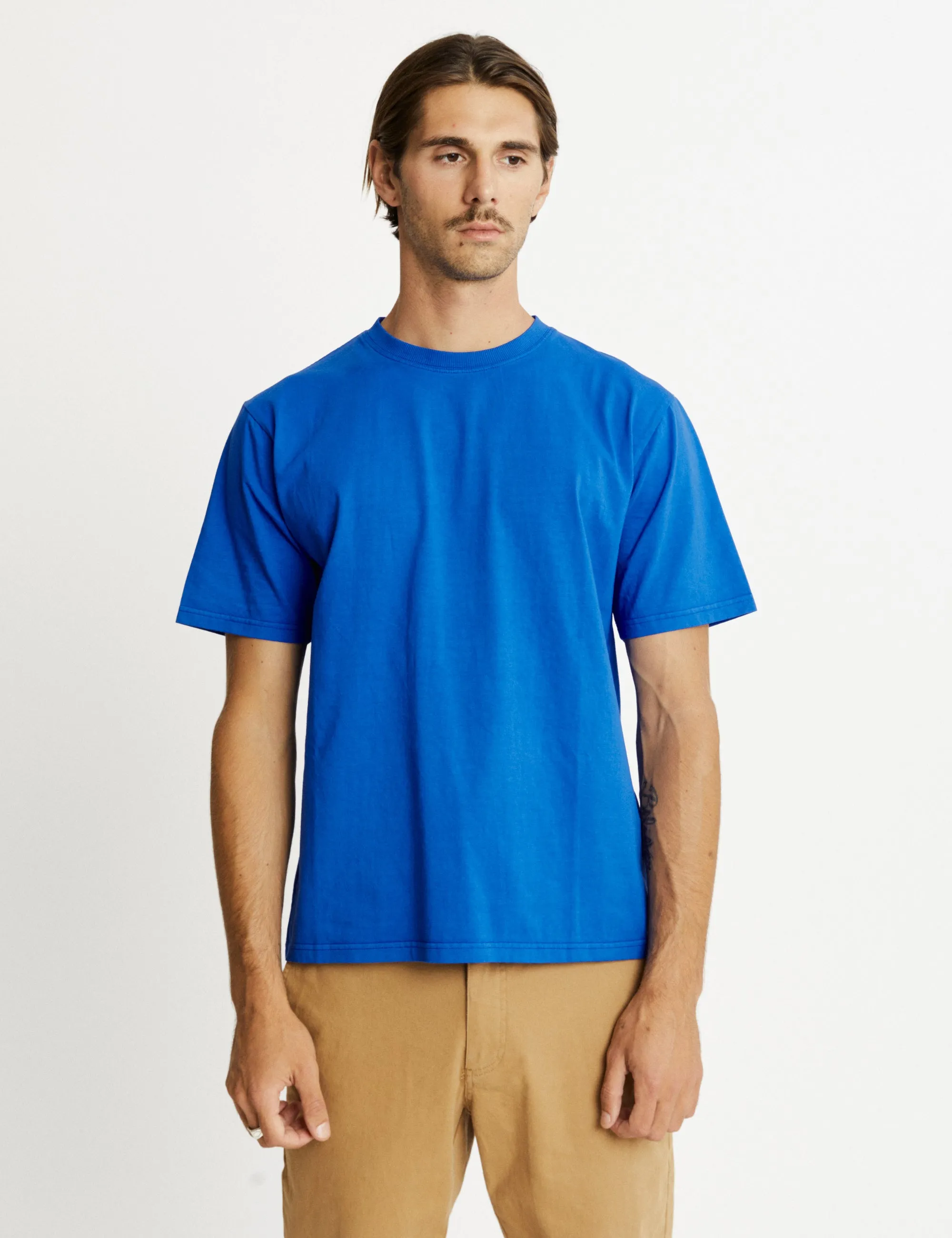 Heavy Weight Tee - Cobalt