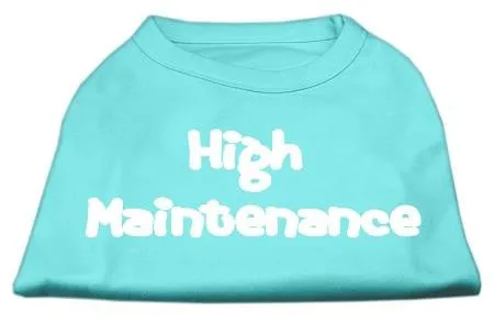 High Maintenance Screen Print Shirts  Aqua M (12)