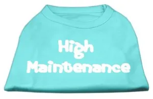 High Maintenance Screen Print Shirts  Aqua M (12)