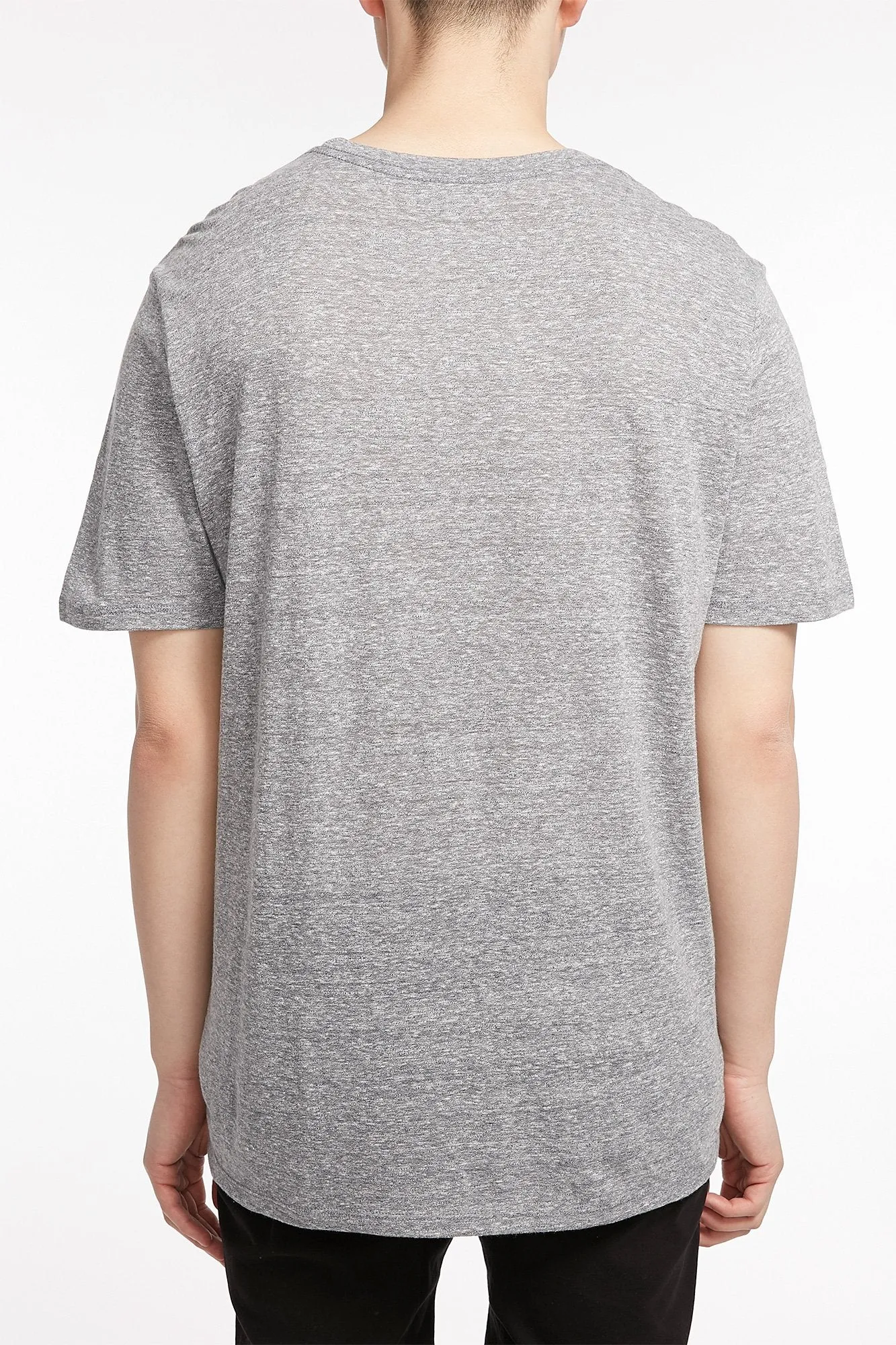 Hurley Guys Heather Grey Outlined Logo Tee