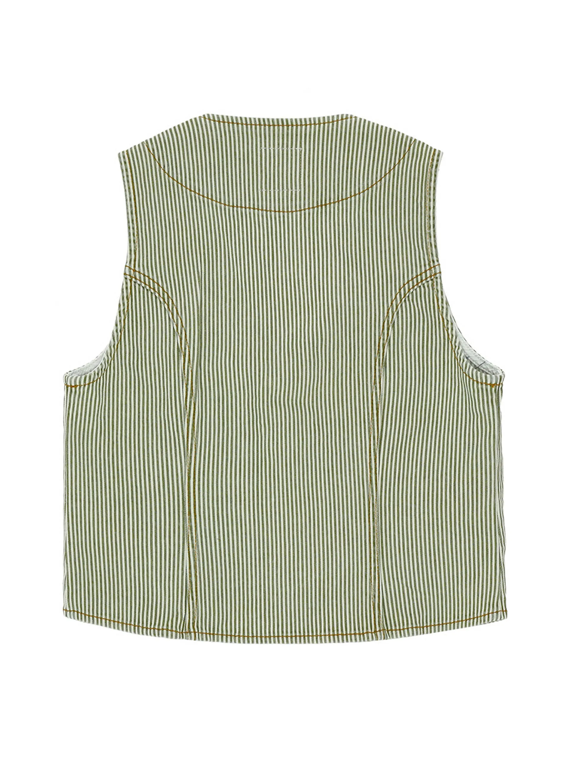Khaki stripe Bea waistcoat