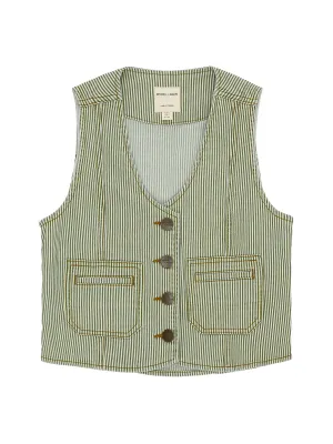 Khaki stripe Bea waistcoat