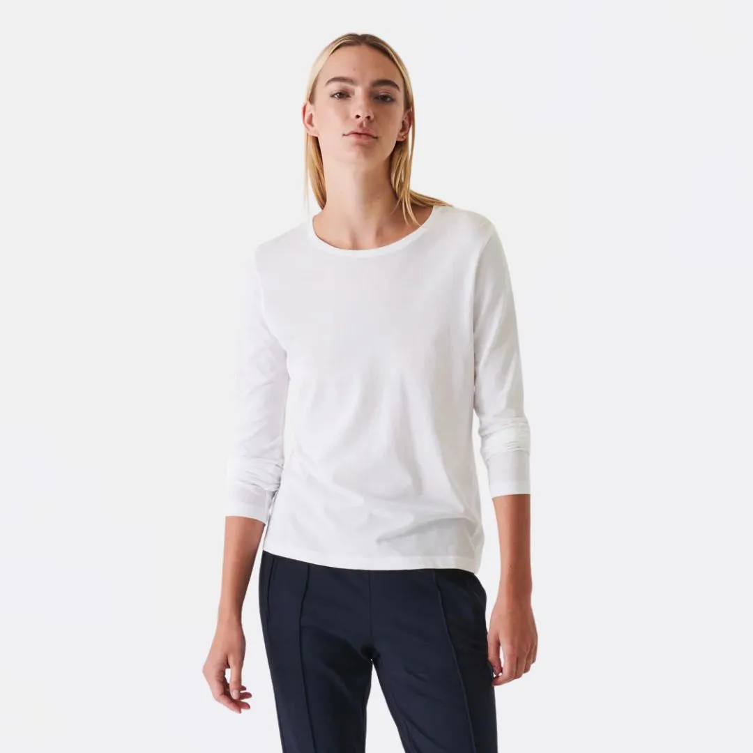 Lightweight Long Sleeve Pima Cotton Crew