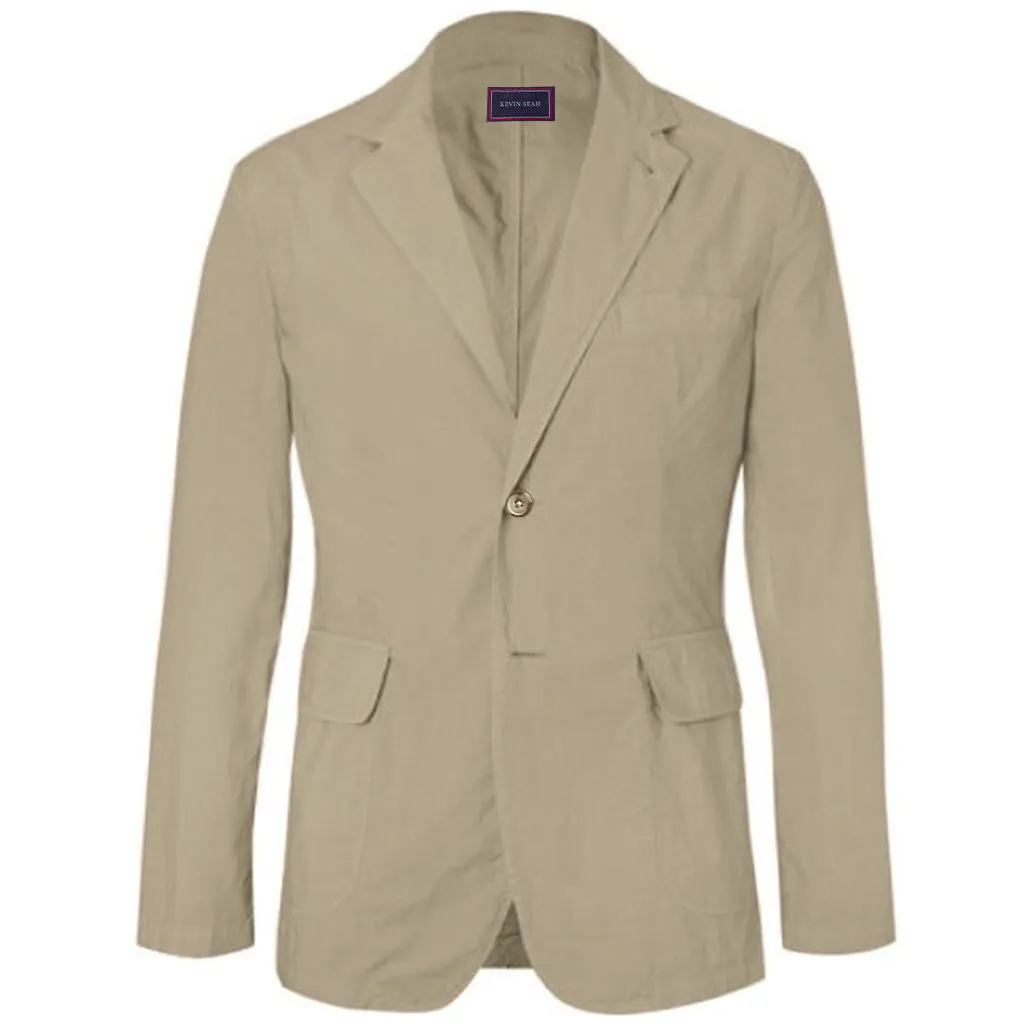 Lightweight Stretch Cotton Unstructured Jacket (Made to Order)
