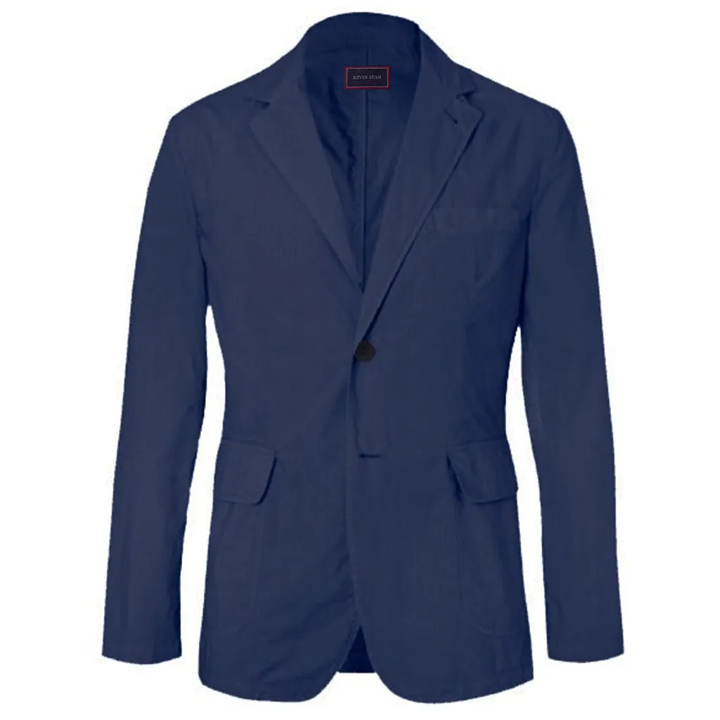 Lightweight Stretch Cotton Unstructured Jacket (Made to Order)