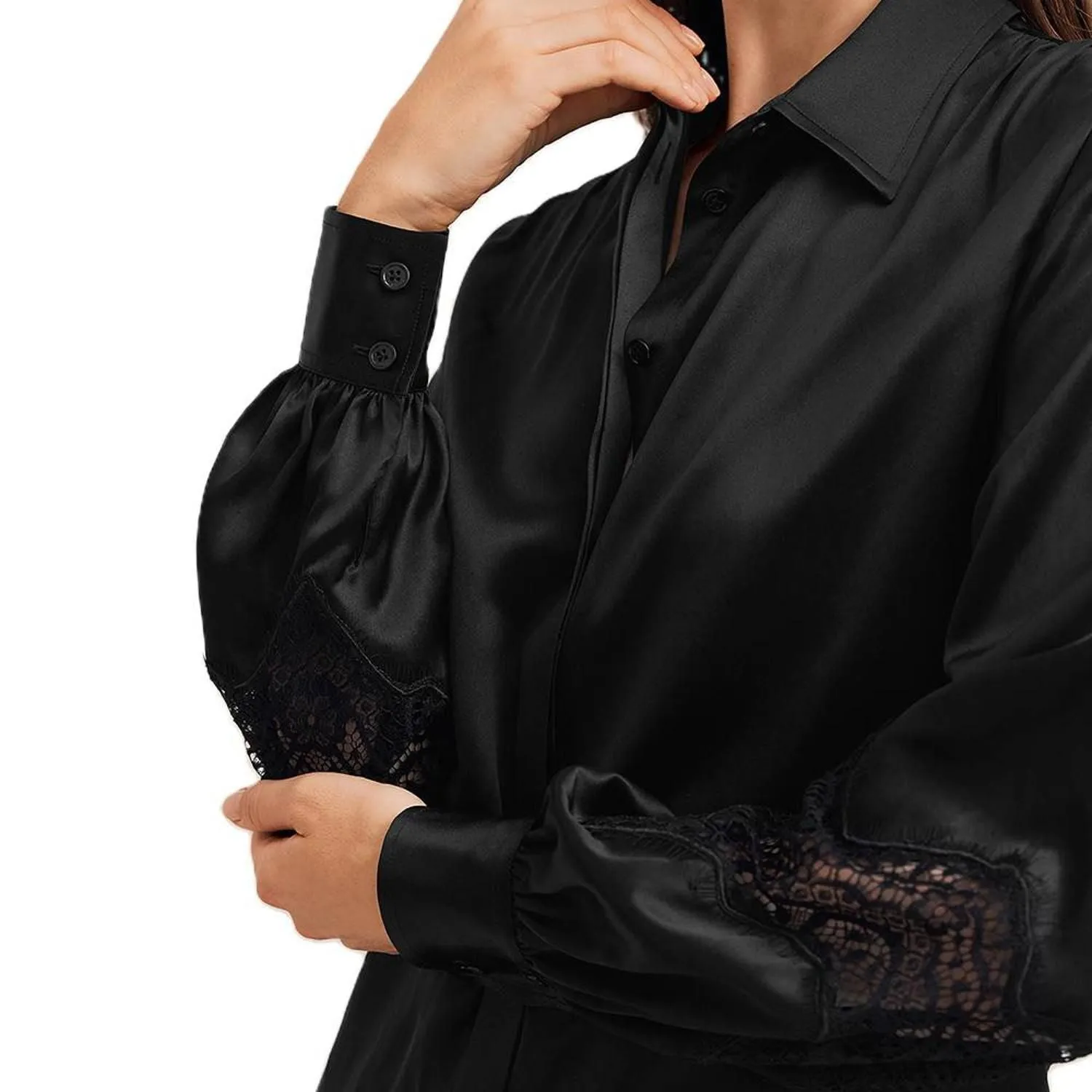 LILYSILK Armeria lace blouse for women Lilysilk