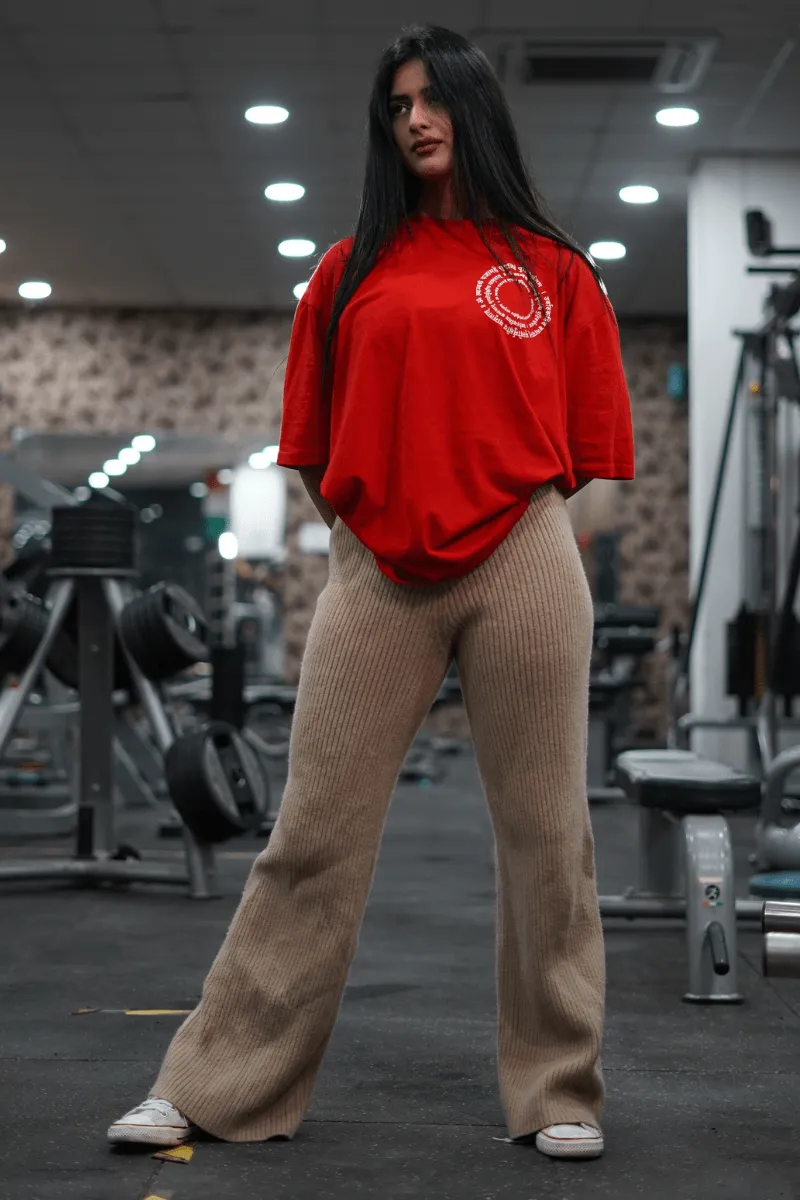 Lord SHIVA Immortal Oversized T-shirt (RED)